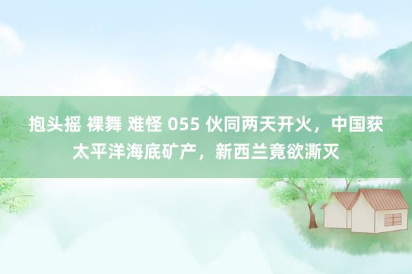 抱头摇 裸舞 难怪 055 伙同两天开火，中国获太平洋海底矿产，新西兰竟欲澌灭