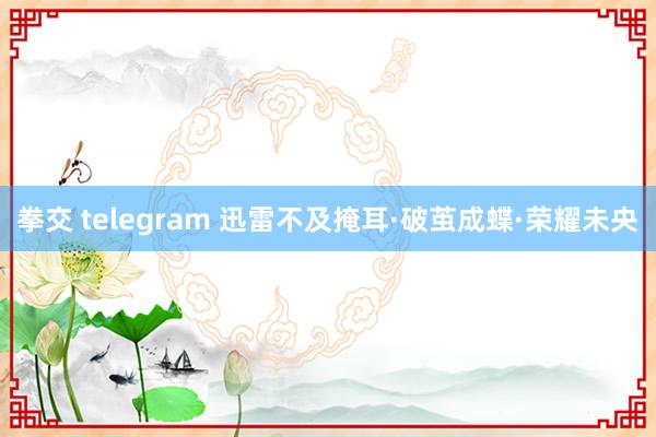 拳交 telegram 迅雷不及掩耳·破茧成蝶·荣耀未央