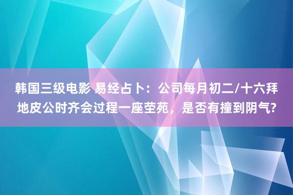 韩国三级电影 易经占卜：公司每月初二/十六拜地皮公时齐会过程一座茔苑，是否有撞到阴气?