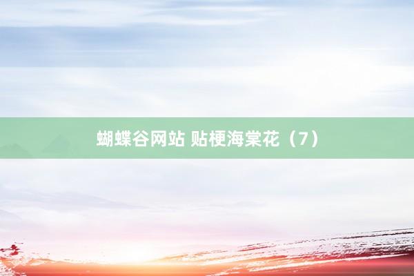 蝴蝶谷网站 贴梗海棠花（7）