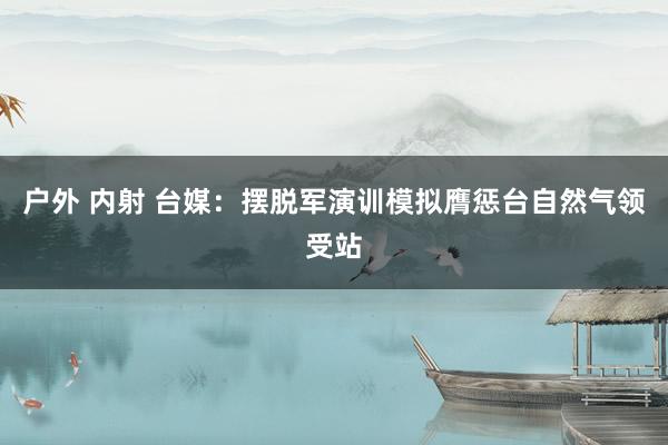 户外 内射 台媒：摆脱军演训模拟膺惩台自然气领受站